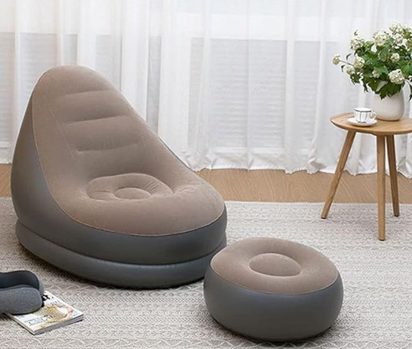 Sillón Inflable con Reposa Pies