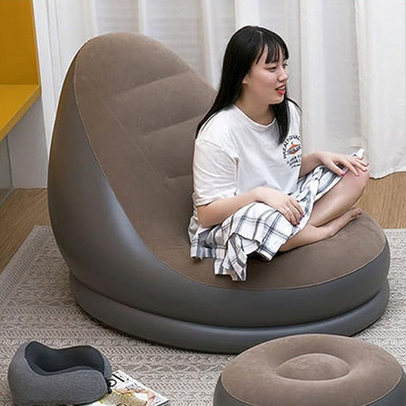 Sillón Inflable con Reposa Pies