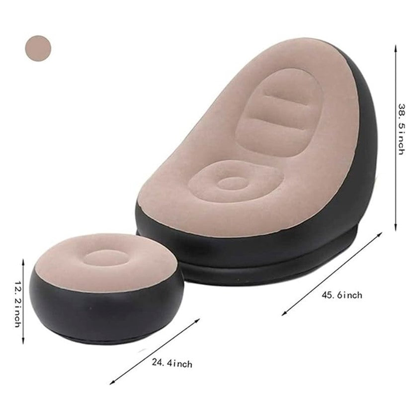 Sillón Inflable con Reposa Pies