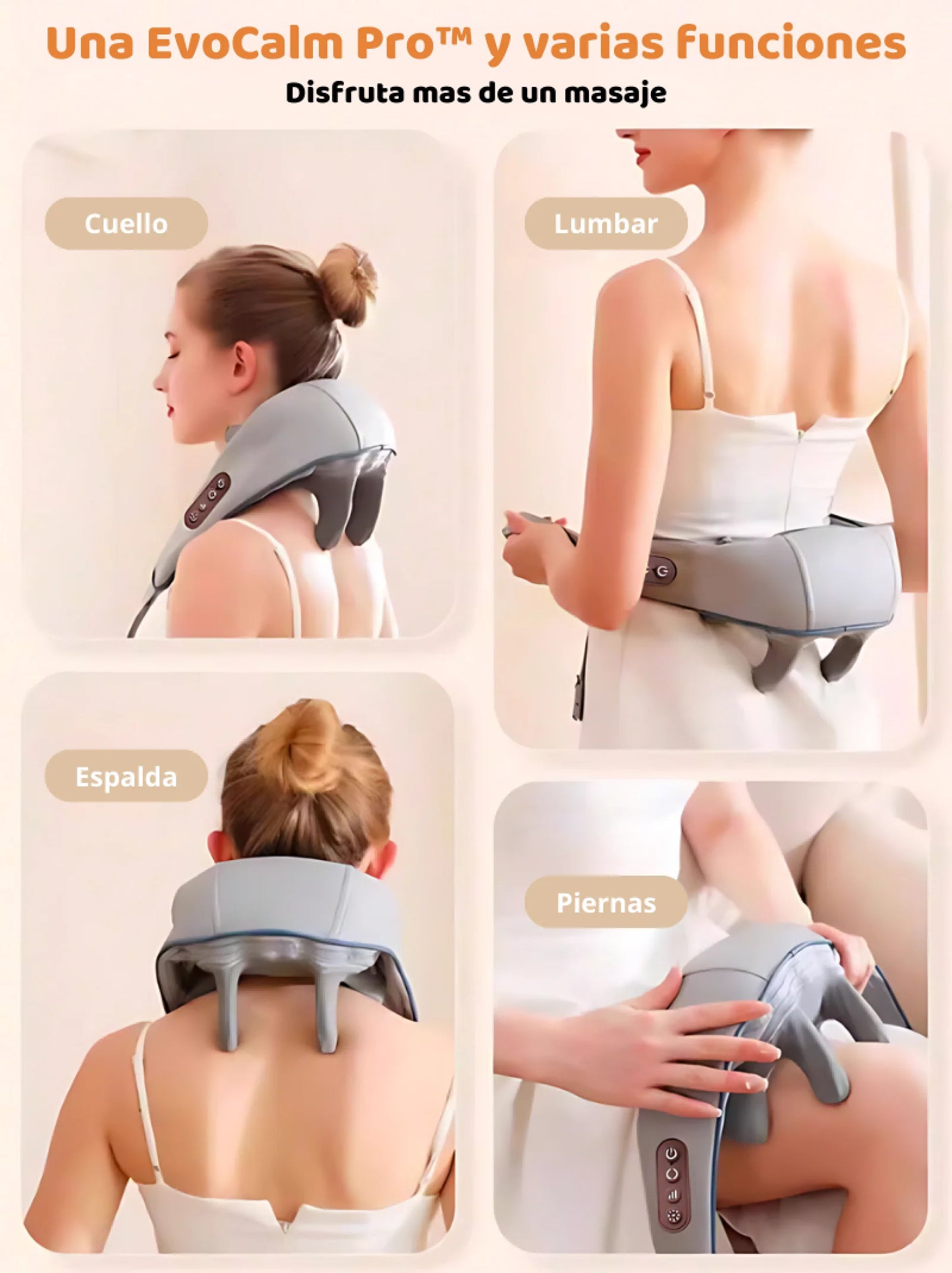 EVOCALM PRO™ Masajeador Multifunción 4 en 1