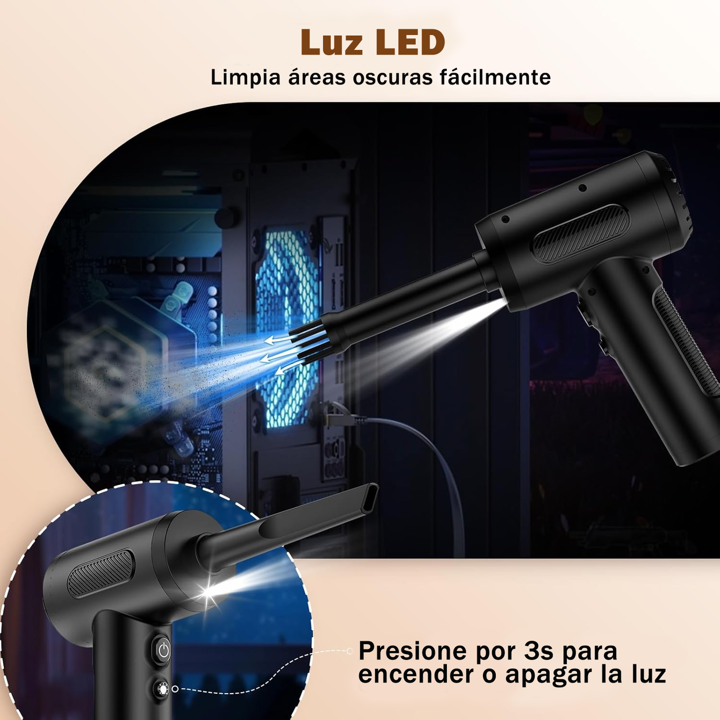 Aspiradora & Sopladora Portátil PRO 3 en 1