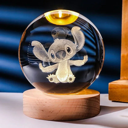 Lámpara de Cristal LED 3D Infantil