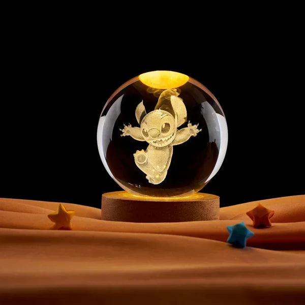 Lámpara de Cristal LED 3D Infantil
