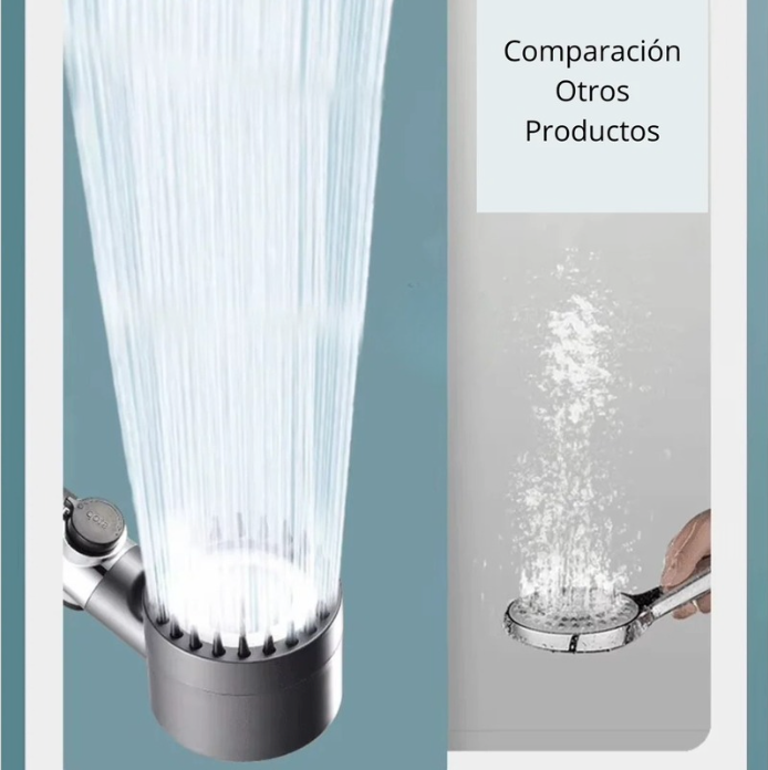 Cabezal De Ducha de Alta Presión con Masajeador | Oferta 2x1