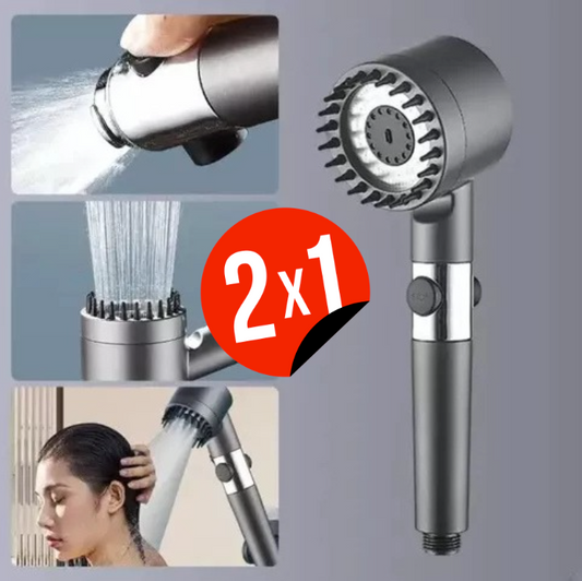 Cabezal De Ducha de Alta Presión con Masajeador | Oferta 2x1