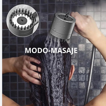 Cabezal De Ducha de Alta Presión con Masajeador | Oferta 2x1