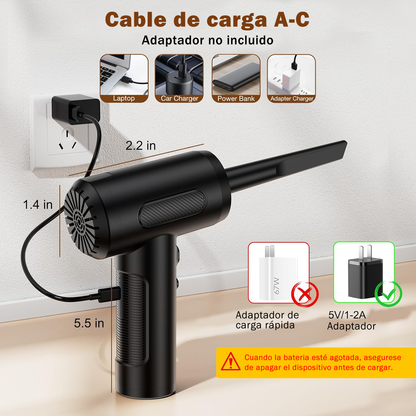 Aspiradora & Sopladora Portátil PRO 3 en 1